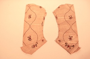 Sleeves, removed from bodice 1990.36.27. RIHS 1990.36.25A-B