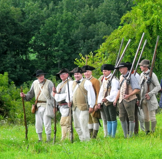 18th century militia in small clothes