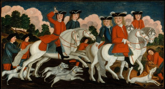The Hunting Party- New Jersey. oil on canvas ca 1750. MMA 1979.299
