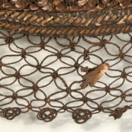 Detail of straw hat, Snowshill Wade Costume Collection, NT 1349843